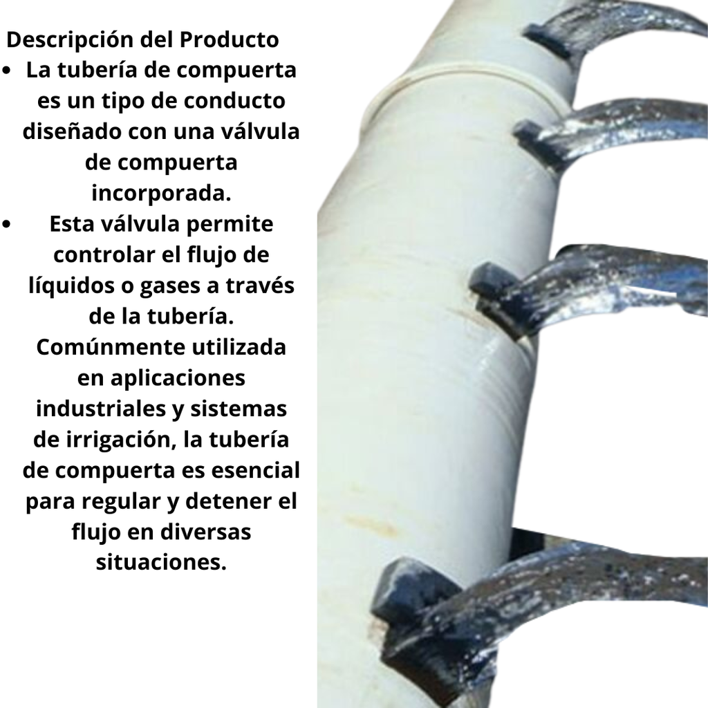 TRAMO TUBO 8 COMPUERTA CLASE 3.5