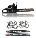 MOTOSIERRA TAKASHI 58 CC CON 2 BARRAS Y CADENA DE 20 PULG