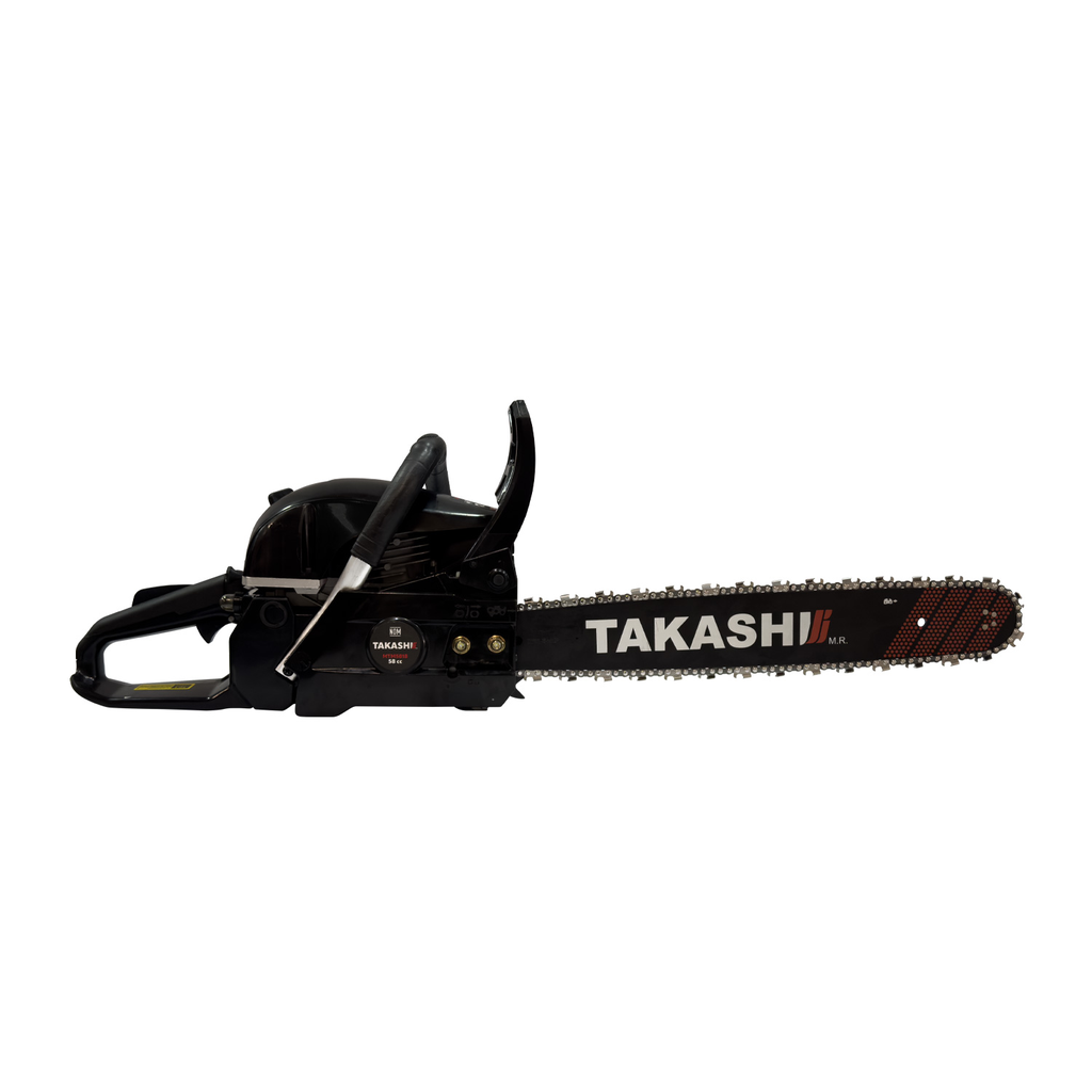 MOTOSIERRA TAKASHI 58 CC CON 2 BARRAS Y CADENA DE 20 PULG