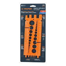 REGLETA MEDIDORA DE TUERCAS Y TORNILLOS 22 CM (TRUPER)