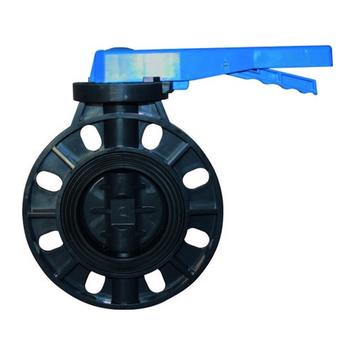 [420] VALVULA 6 PLASTICO PALANCA AZUL