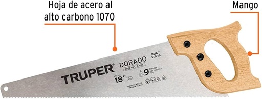[SACS1288] SERRUCHO PVC MANGO Y HOJA DE 18"