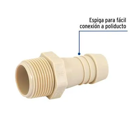 ADAPTADOR INSERCION ROSCA EXTERIOR 1"