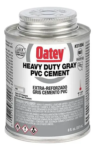 [038753323794] PEGAMENTO OATEY 237ML 8 OZ GRIS [CEMENTO]