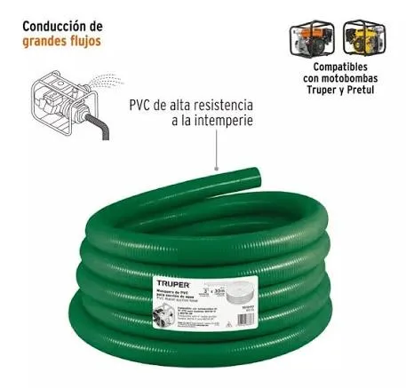 MANGUERA ANILLADA 2" (1 METRO)