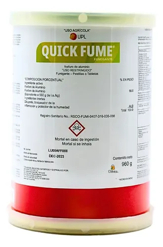 QUICK-FUME (TARRO COMPLETO DE PASTILLAS PARA CURAR FRIJOL)